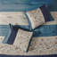Ensemble d'édredon brodé 7 pièces bleu marine-127671392-127671394