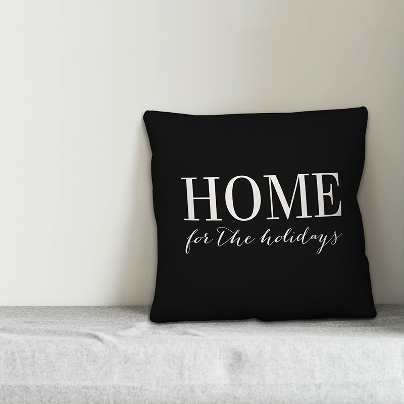 Coussin décoratif maison pour les vacances, Intérieur, 18 po x 18 po