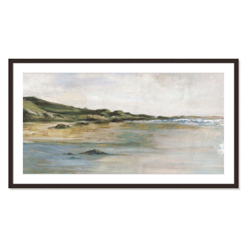 Impression «Tide’s Edge» par Casa Fine Arts, Noyer, H 23,5 po x l 41,5 po x P 1,25 po