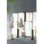 32 "dans le miroir avec le cadre rectangulaire en métal encadré le miroir décoratif pour la chambre à coucher
