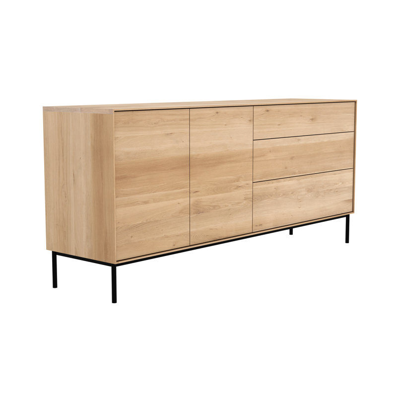 Whitebird 70.9'' W Solid Wood Sideboard, Natural Oak