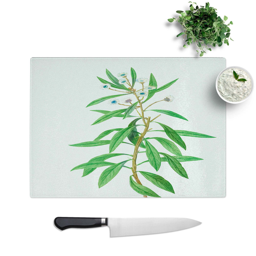 Glass Globe Daisy Shrub by Pierre-Joseph Redoute Chopping Board