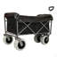 Chariot de plage avec de grandes roues pour le sable capacité de 500 lb - Chariot tout terrain à structure en acier avec pneus pneumatiques de 9 po, conception pliable pliable, sangle avec sac multiusage