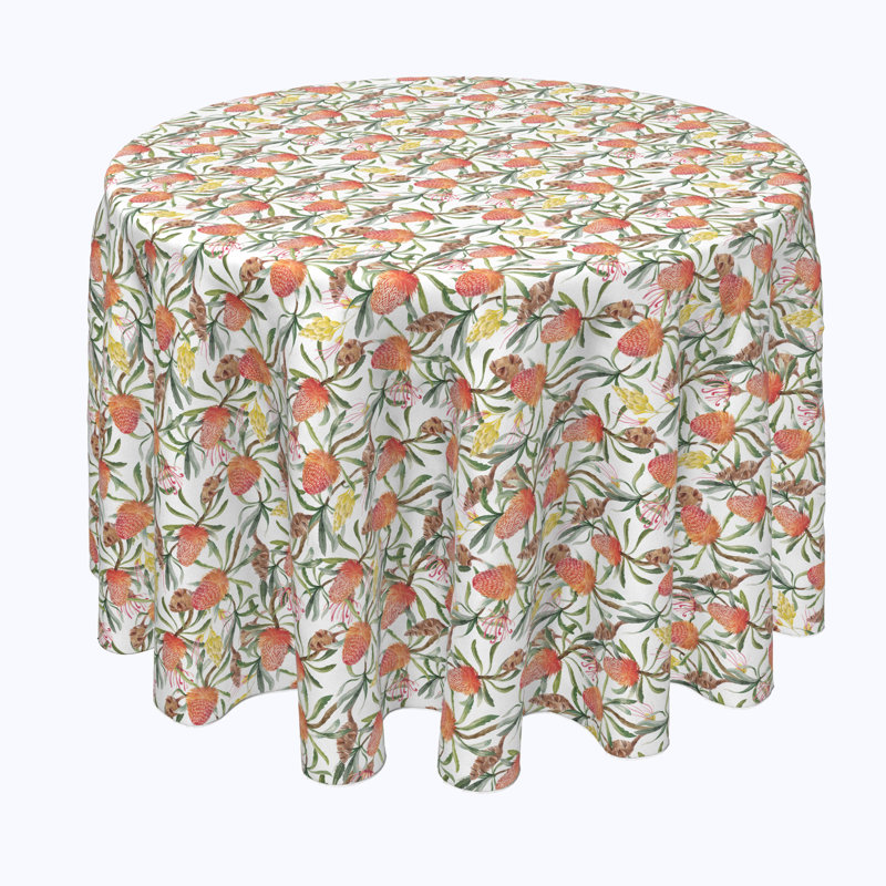 Blevins Australian Flowers Tablecloth, 90" x 90"