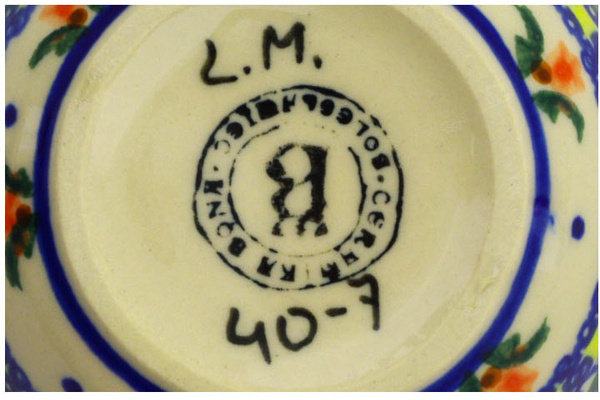 Cocentric Tulips Stoneware Rice Bowl