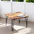 Retro Walnut Solid Wood Square Coffee Table