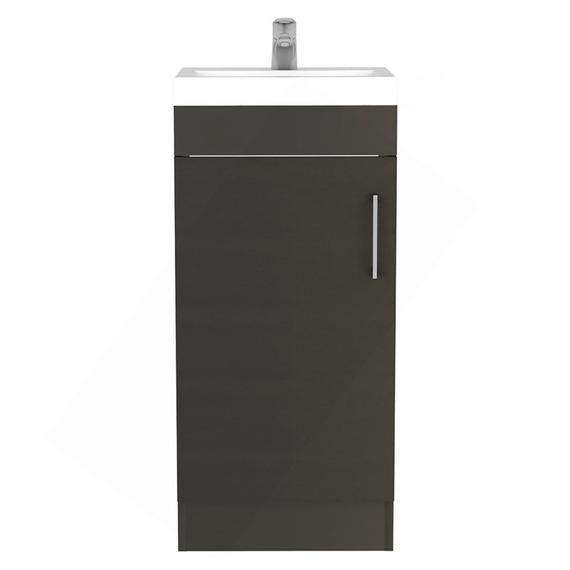 Lavabo pour salle de bain Jozz, noir, Noir