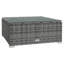 Vidaxl 13 Piece Garden lounge set with gray poly rattan cushions