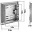 Portes d'accès en acier inoxydable 12 po