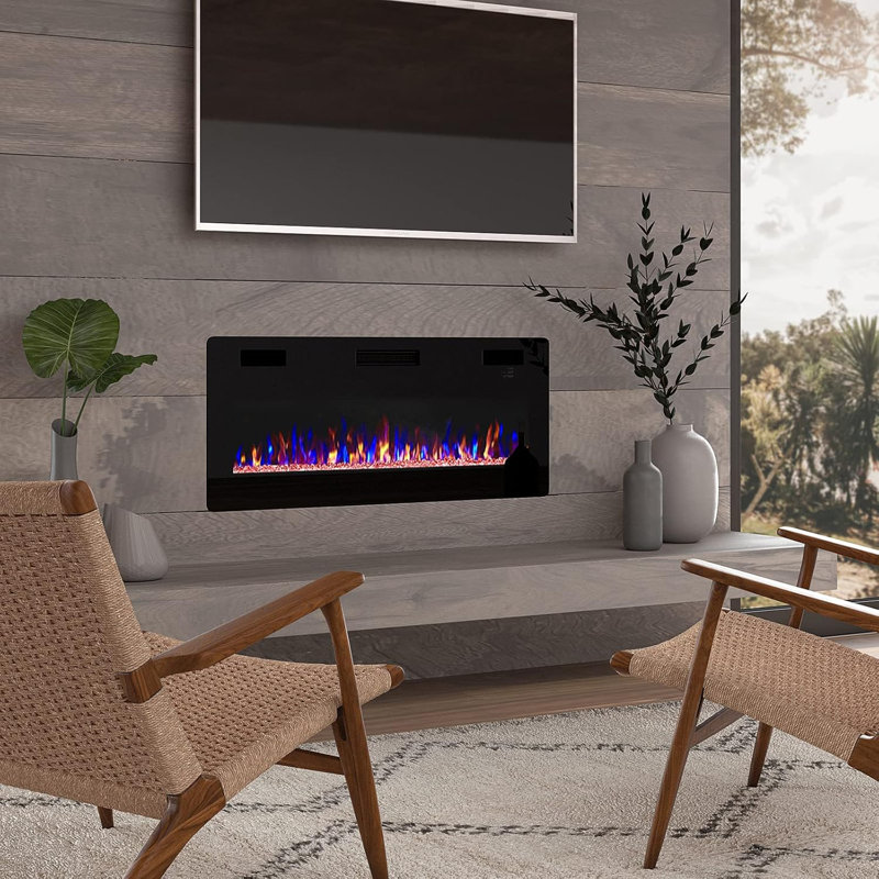 Foyer électrique, H 18,11 po x l 36 po x P 3,85 po