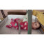 Baby Changing Table with Storage Drawers and Waterproof Changing Topper-596194928