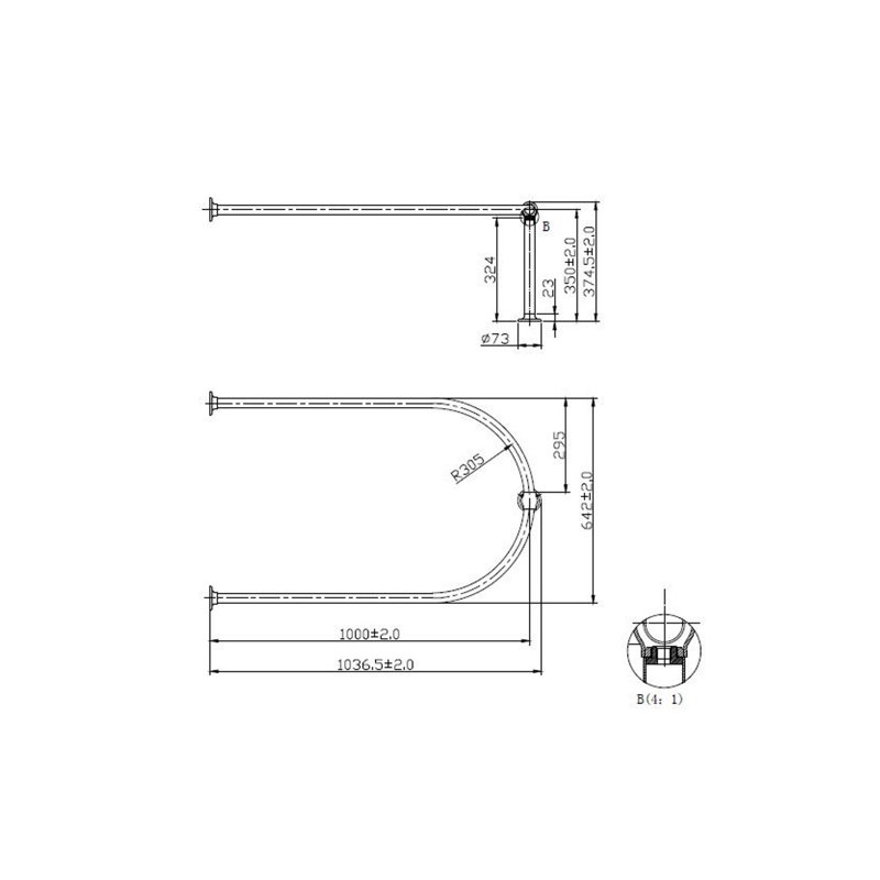Drill / Screw Curtain Ring