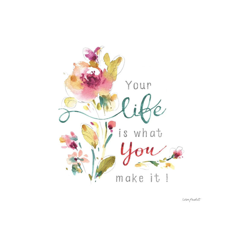 Life Is What You Make It, 66.04 cm H x 66.04 cm W x 3.175 cm D