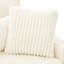 Canapé moderne en velours côtelé beige, quatre coussins hauts, structure à coussins épais pour le salon, coussins de soutien supplémentaires pour la maison