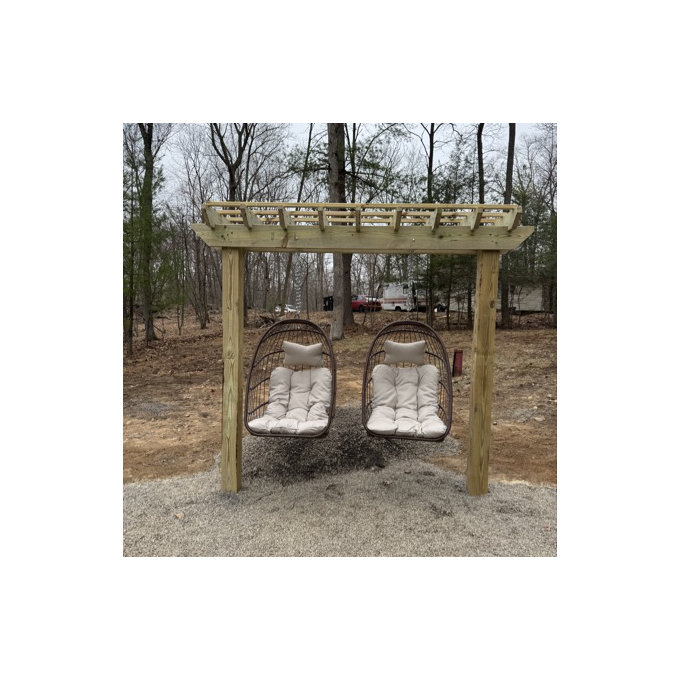 Chorley Indoor/Outdoor Porch Swing Egg Chair Without Stand - Beige
