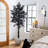 Artificial Halloween Black Maple Tree With Natural Trunk-2009663481