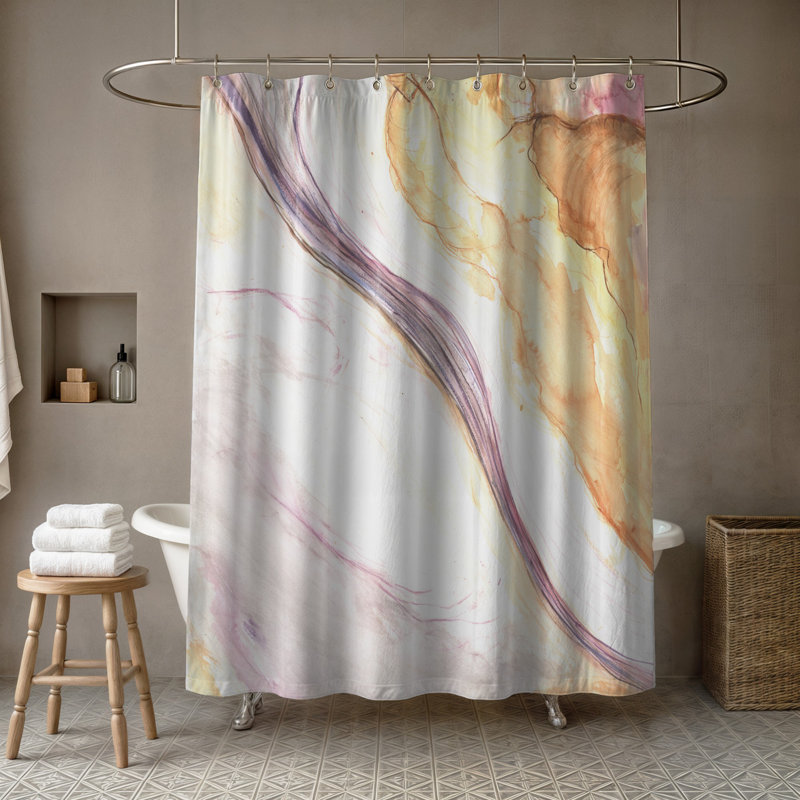 Dejahnae Abstract Shower Curtain