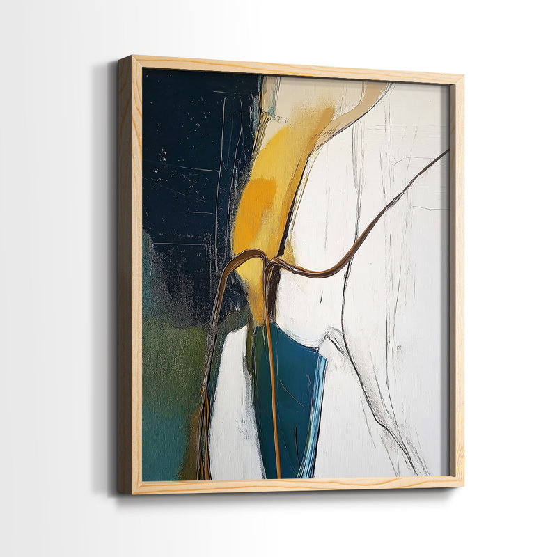 ABSTRACT Series DCXL - Impression encadrée de qualité supérieure - Prêt à être accroché - Aucun clou requis, H 11 po x l 9 po