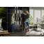 Échelle pliante en aluminium Hailo K71 à 2 marches, capacité de 150 kg, largeur réduite à 7,6 cm une fois pliée - Certifiée ANSI, marches en acier antidérapantes, charnière de sécurité, escabeau fin pour la maison, la cuisine et le garage