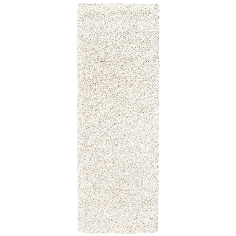 Parsegh Solid Colour Shag Area Rug, Runner 80 x 230cm
