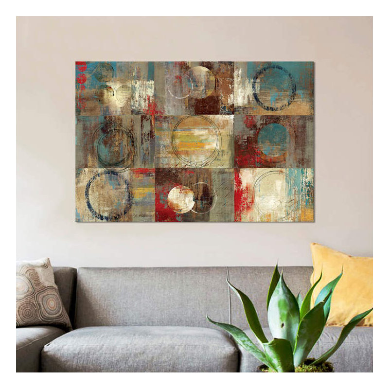 « all around play », impression sur toile, H 26 po x l 40 po x P 1,5 po