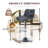 Modern Adjustable Swivel Counter Height Bar Stools(Set of 8)-1225435292