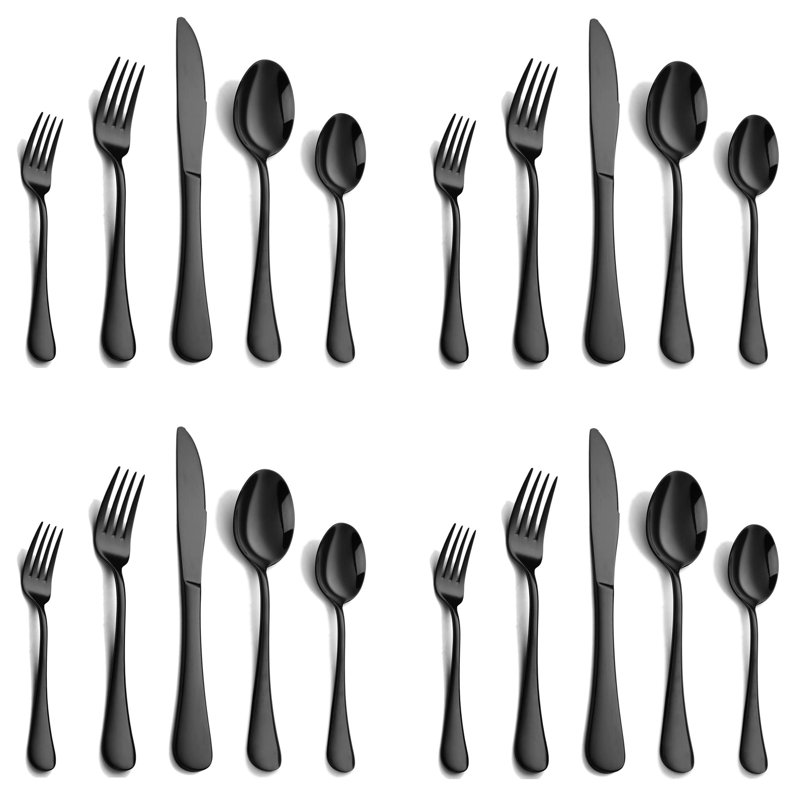20 Pcs Flatware Cutlery Set, Dishwasher Safe