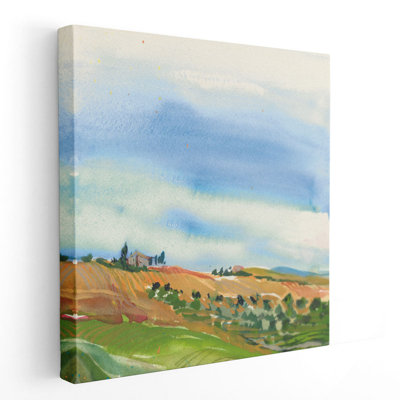 «Tuscan Fields», reproduction d'art sur toile