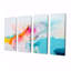 Miami Sunset Celebration II - ensemble de 4 décorations murales abstraites-2033715806