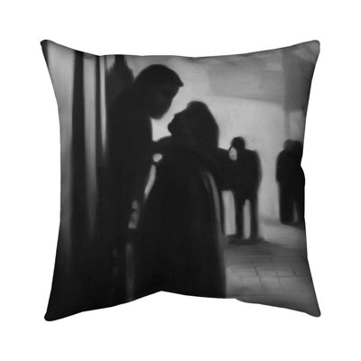 Couple at the Train Station - Romantic – Throw Pillow Cover Only, Double-Sided Print, Insert Not Included