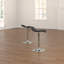 Swivel Upholstered Faux Leather Adjustable Height Bar Stool with Steel Frame