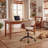 Comfortable Adjustable Office Chair With Padded Seat And Back, Swivel Computer Desk Chair With Wheels, Beige-542616126