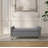 47" Ottoman With Storage,Upholstered Entryway Bench For Bedroom And Living Room,End Of Bed Bench With Metal Base, Grey. Modern Style