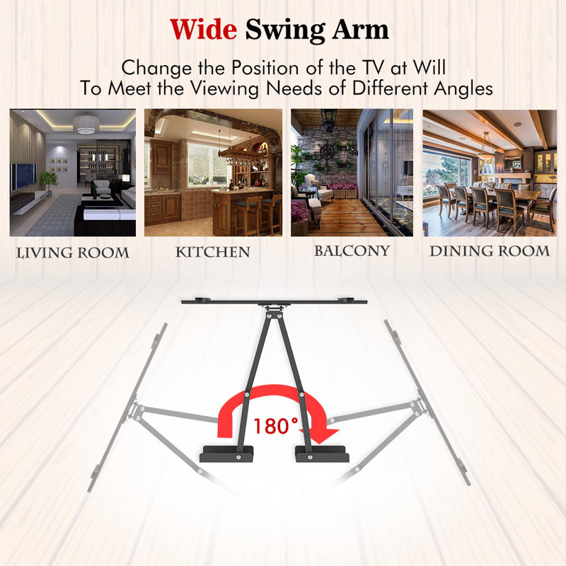 Angelinna Symple Stuff Single Screen Wall Mount