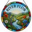 Panneau de vitrail 12 "H River Flow-2077147286