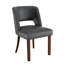 Chaise d'appoint rembourrée en bois massif-2120900616