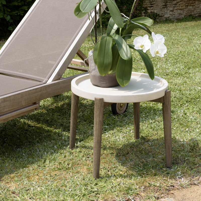 Akil Round Outdoor Side Table , 50cm cm W 50cm cm D