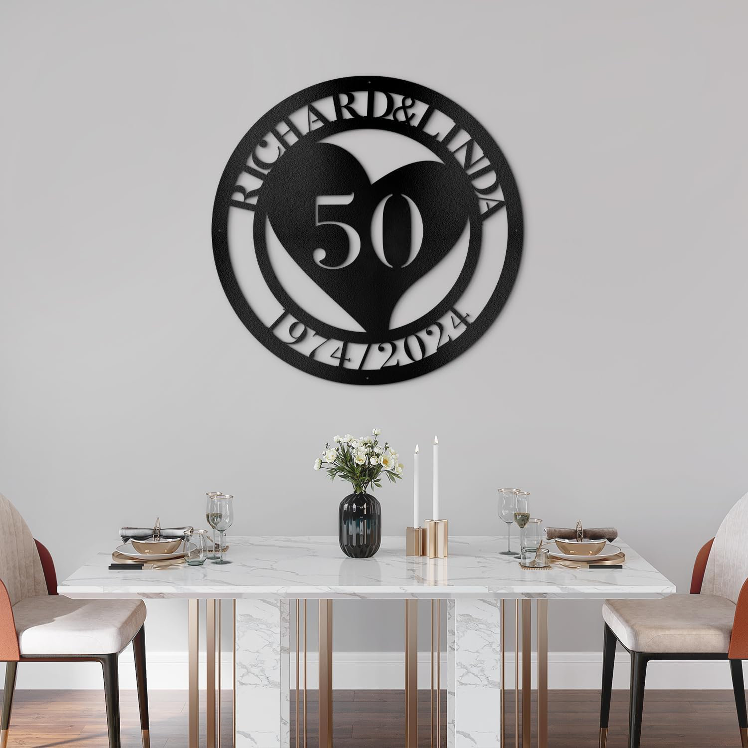 SIGNLEADER LILY07 Custom Metal Signs Metal Name Sign Metal Wall Art ...