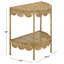 Table d'appoint festonnée Tinzo-1422724577