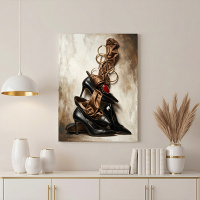 «Gallery Wrap», art mural sur toile pour le salon, la chambre à coucher, le bureau ou le vestibule - décoration murale décorative à talons hauts
