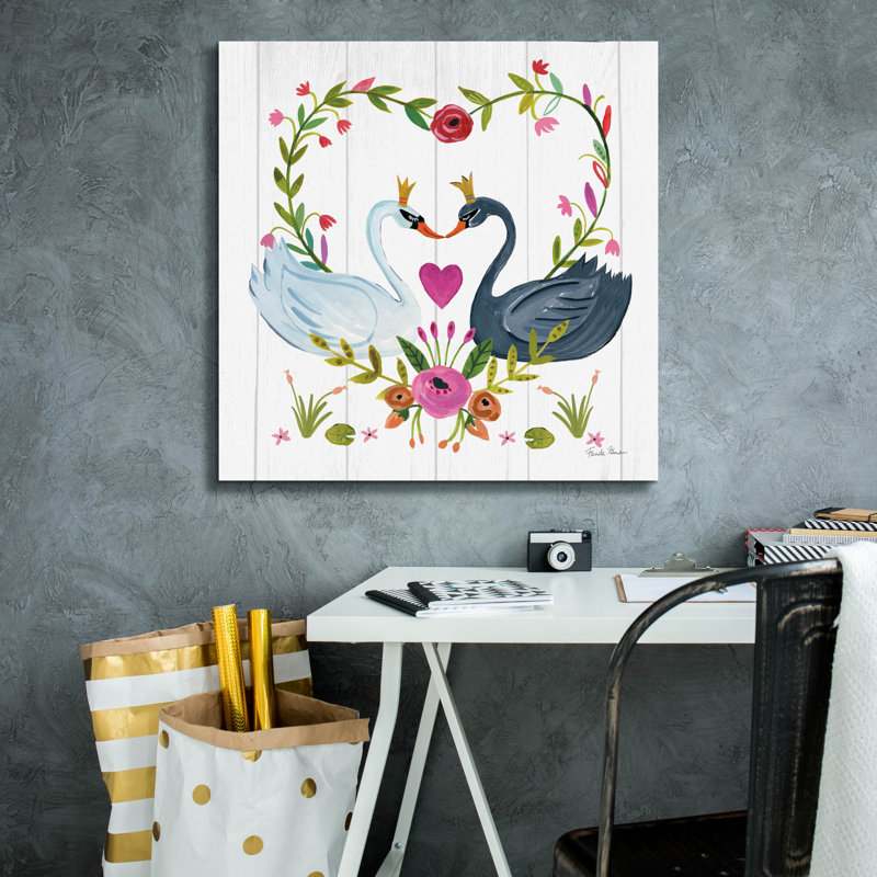  «Swan Love 3» par Farida Zaman, art mural sur toile
