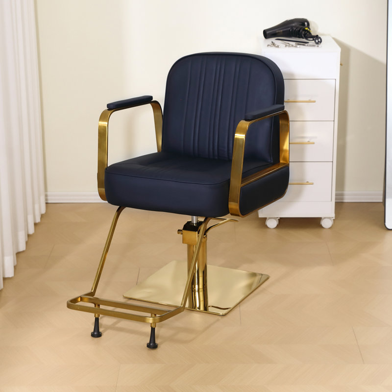 Fauteuil de coiffeur pour salon de beauté, Noir, noir, noir, noir
