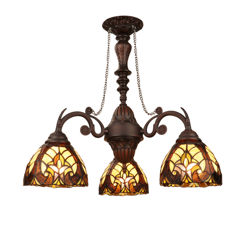 Lustre à 3 lumières Kasson, Jaune