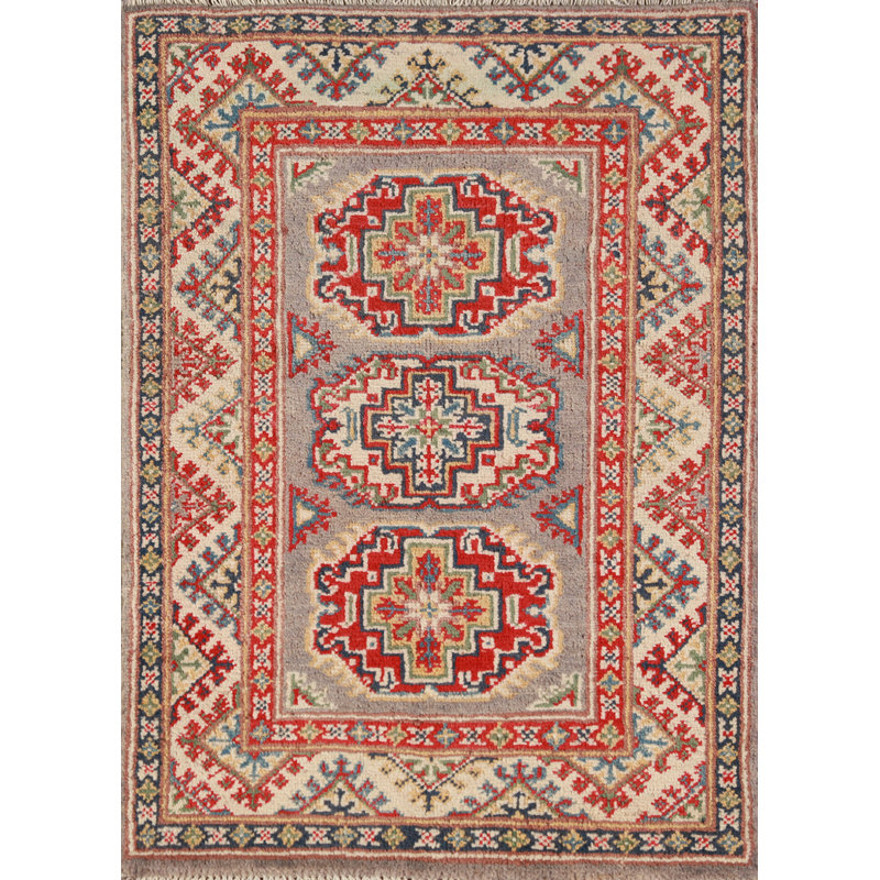 Handmade Kazak Oriental Accent Rug 2x3