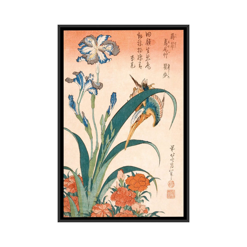 Reproduction d'art graphique sur toile, H 26 po x l 18 po x P 1,5 po, Toile avec cadre noir