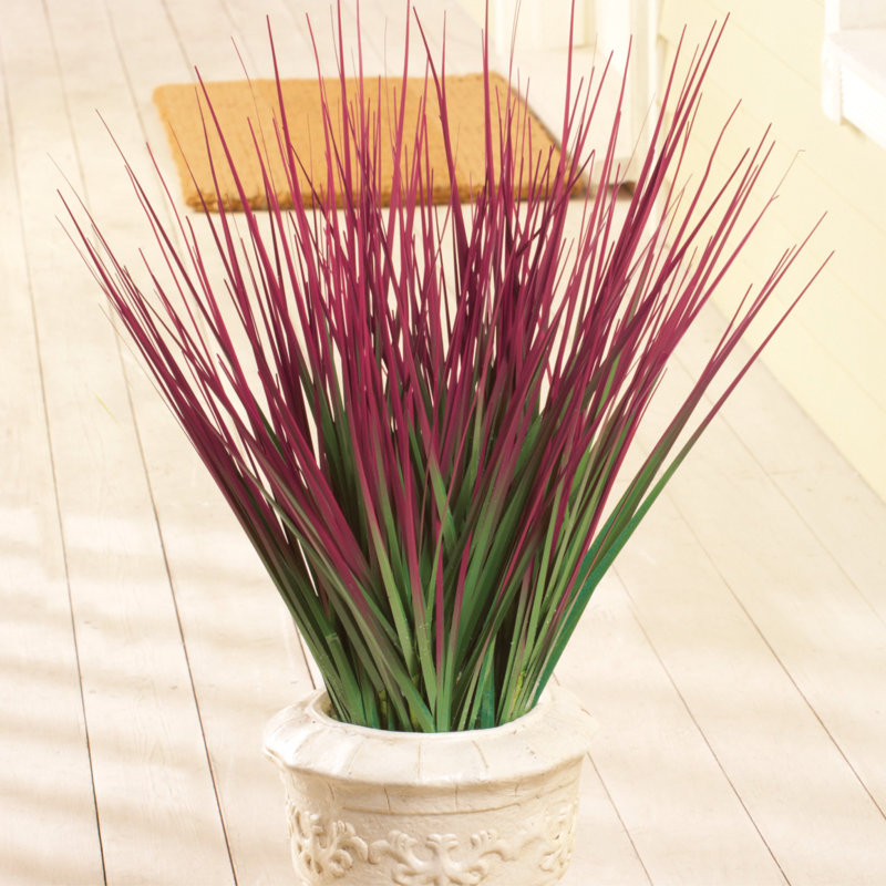 Faux buissons d'herbe décoratifs, Rouge