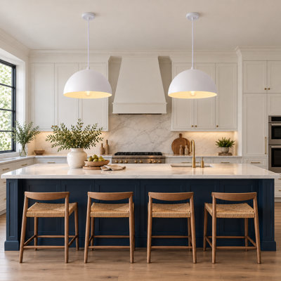 Luminaire suspendu en forme de dôme à 1 lumière pour îlot de cuisine