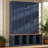 Farmhouse Hall Tree With 4 Hidden Hanging Hooks, Versatile Walnut Seating Bench With 8 Doors, Entryway Shoe Cabinet With Open Compartment For Living Room, Blue