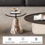 Table basse moderne et simple avec salon ovale-105839618