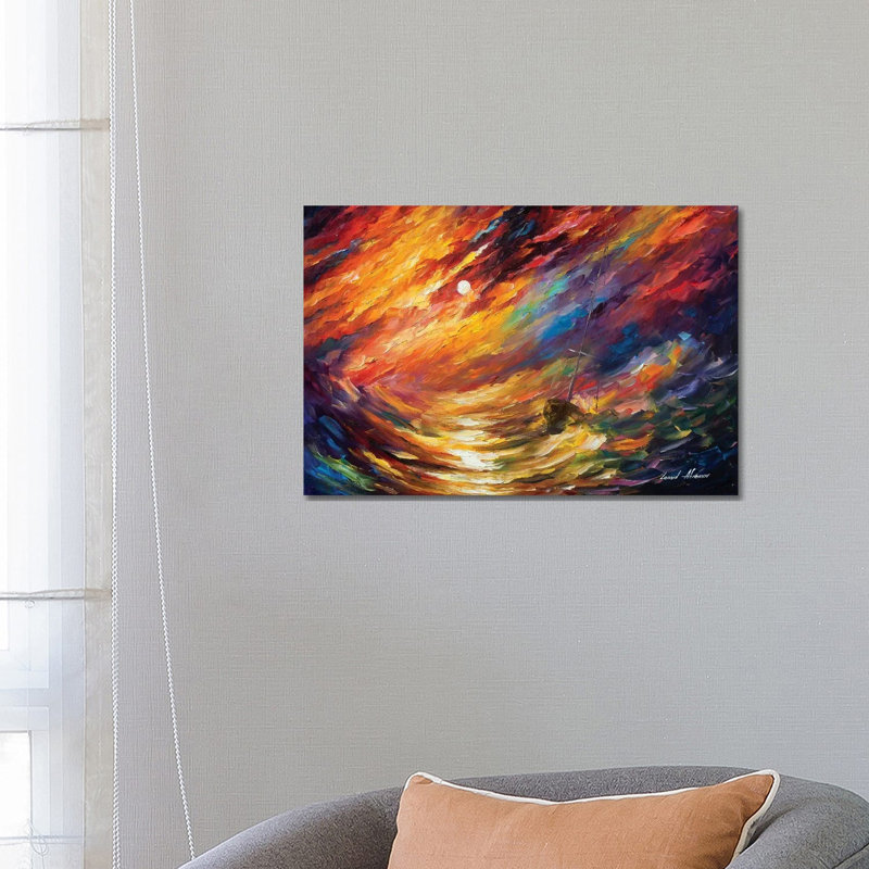 Storm That Never Ends by Leonid Afremov - Painting on Canvas, 66.04 cm H x 45.72 cm W, Wrapped Canvas